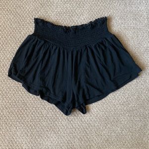 Tobi Smocked Waist Flowy Shorts